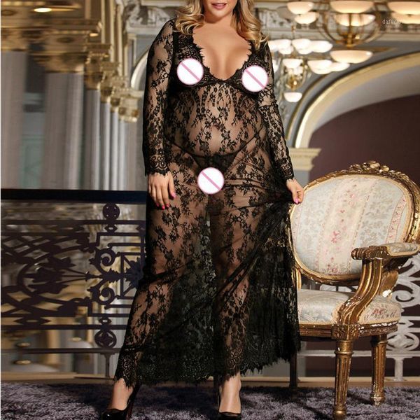

fashion women negligee nightie lingerie lace beautiful black lingerie long skirt ladies solid color seamless wire &501, Black;red