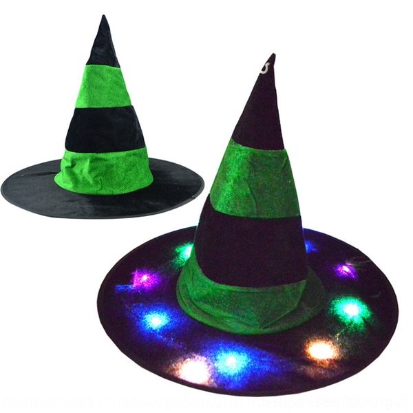 

jeqlb halloween glowing ornament accessories luminous accessories ghost festival party witch hat female hvsm9 hat witch