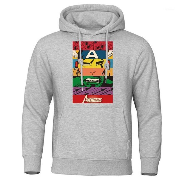

men's hoodies 2020 autumn winter fleece warm hoodie the sweatshirts cartoon printing men hooded casual male pullover1, Black