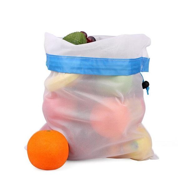 

reusable shopping bags eco-friendly mesh vegetable fruit toys storage pouch hand totes home environme jllubh insyard