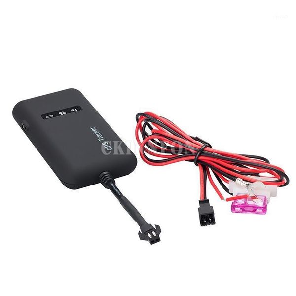 

10pcs/lot quad band car vehicle gsm gps tracker tk110 gt02+ waterproof with power cord & relay gt02+ latest version1