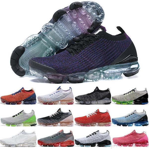 

2019 women and men casual shoes fly 3 3.0 knit triple black white blue sports shoes trainers true mesh sneakers 36-45 lj7y