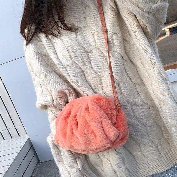 

bags for women 2020 new candy color hair small shoulder bag women handbags crossbody bag for purse female wallets bolsa