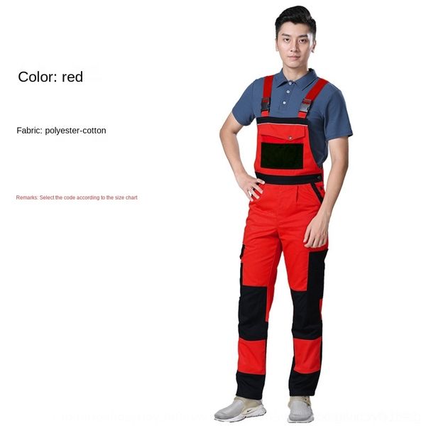 

azcle multi-pocket men's men's auto repair wear-resistant trousers multi-pocket one-piece one-piece overalls overallssling auto ov, Blue