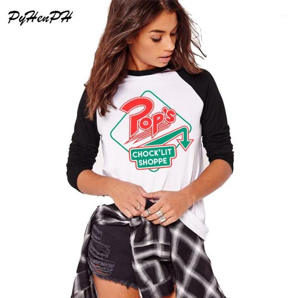 

2018 spring autumn riverdale southside serpents paernt-shirt lady karajuku hip hop novelty t shirt female1, White