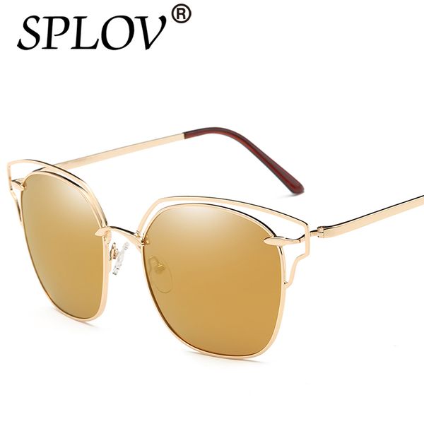 

2017 hollow women polarized eyeglasses metal sun glasses female glasses fashion clear mirror vintage super retro sunglasses, White;black