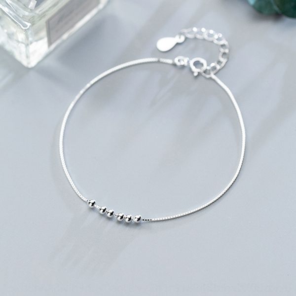 

b5yv0 braceletdepart silver transfer bead women's design hand small group ornamentsgirlfriendssimple student jewelry bracelet braceletb, Golden;silver
