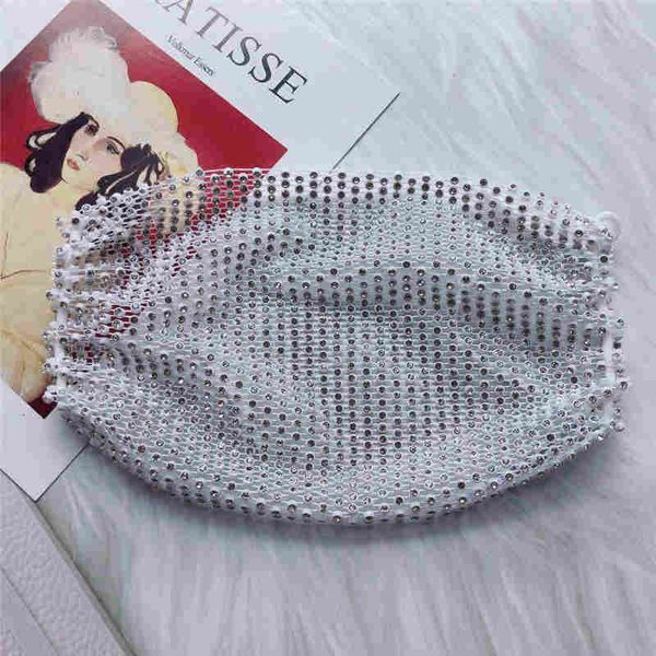 

design beautiful rhinestones, cross-border explosion models, flash jewelry personalized diamond net red masks, delicat 2 nc78x