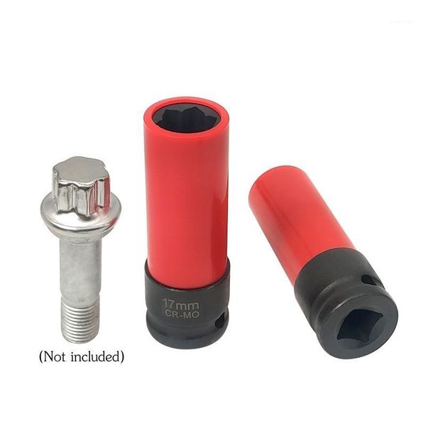 

automobile tire anti-theft screw sleeve flower design lug nut socket lug bolt socket security key wrench practical auto parts1