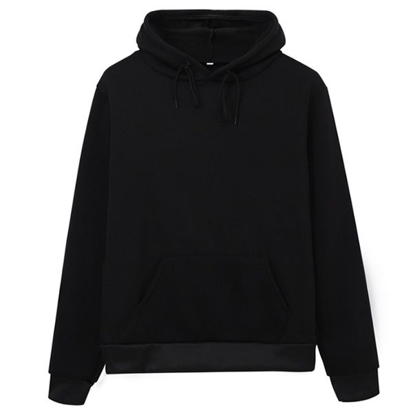 

hoodies women sweatshirt casual solid colors velvet thickening warm winter long sleeve oversized pullover with pocket 201203, Black