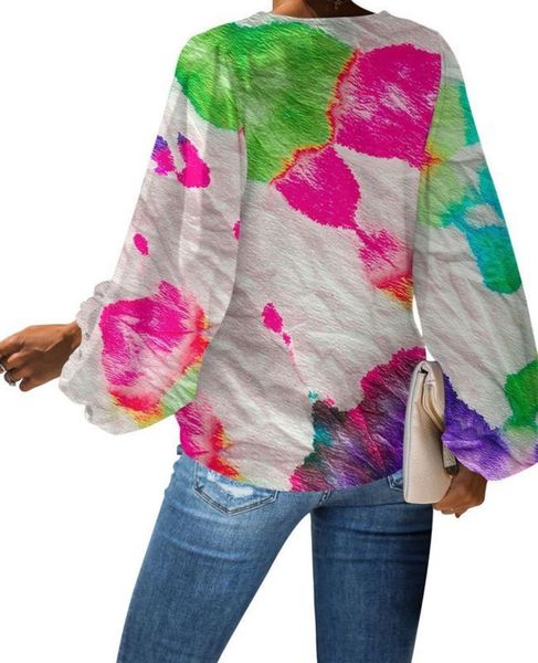 

dress women's bat sleeve chiffon shirt, Black;gray