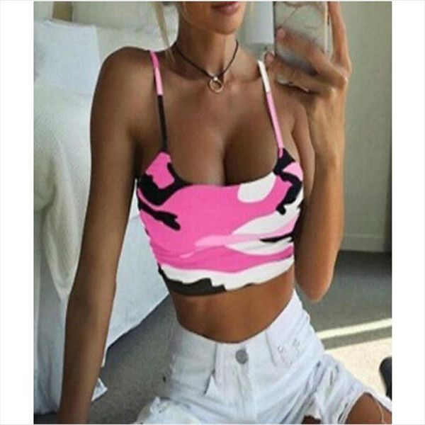 

женский печатный жилет урожай топы дамы новая сексуальная рубашка партия камуфляж бралит bralet бюстгальтеру бюстр мода короткие цветы топы, White