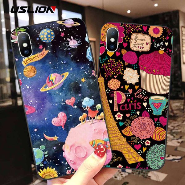 

1dwuslion-iphone 3d cartoon case, vip 11 pro max xr xs max 6 6s 8 7 plus 5 5s se soft silicone case