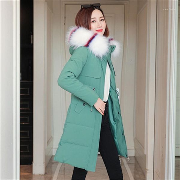 

fashionable women's winter warm hooded cotton winter jacket solid color long-sleeved jacket ladies women's cotton coat1, Black
