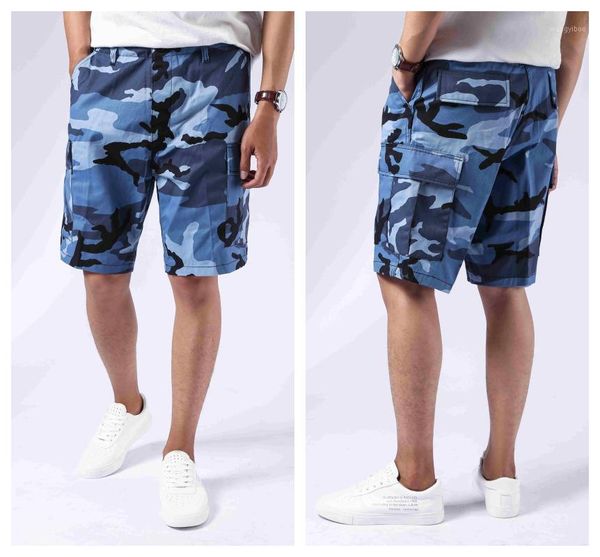 

mens army style combat bdu shorts casual work camouflage cargo shorts1, White;black