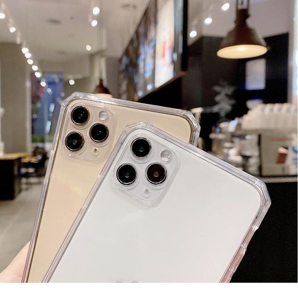 

lozenge transparent soft tpu phone case for iphone11 pro 6 7 8 plus x xs max xr se 2020 with lany qylibh