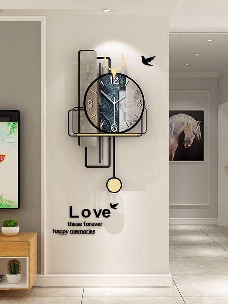 

wall clocks minimalist clock living room modern simple atmospheric personality creative fashion decorative light luxury