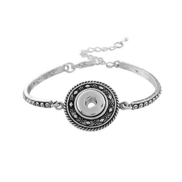 

adjustable vintage 12mm metal snap button bracelet for women jewelry stering silver jewelry watch bbypcq, Golden;silver