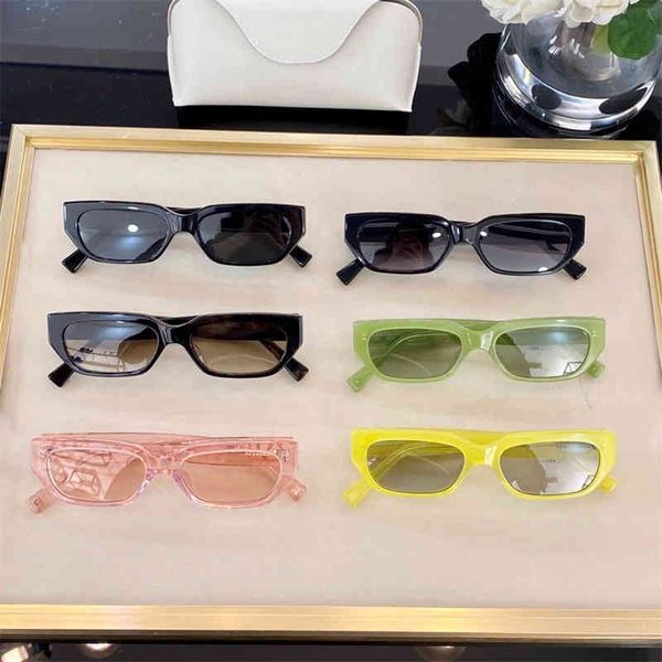 

2022 factory wholesale warren cat's eye sunglasses and the same fashion small frame jelly sunglasses, White;black