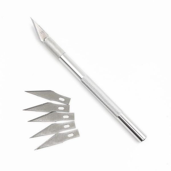 Lâminas de cortador antiderrapante Gravação de facas de artesanato de metal lâminas de faca de metal lâminas de reparo ferramentas para celular