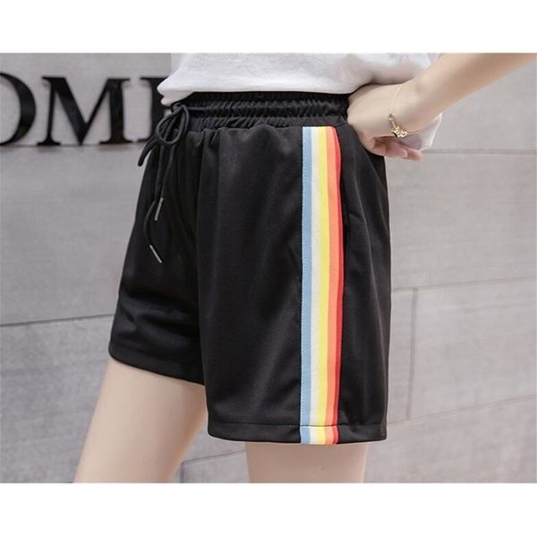 

rainbow shorts y200512, White;black