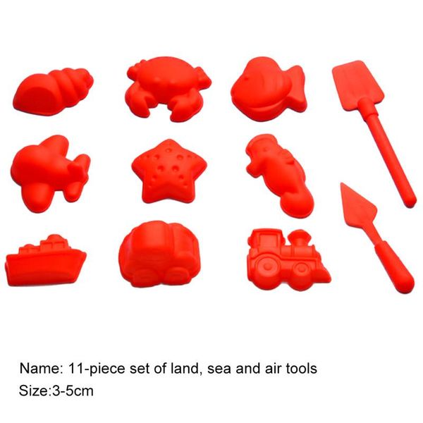 

children cartoon beach sand mold tool toy set magic space sand tray moldle tool funny modeling clay educational toys for kids wmtspa xhlove