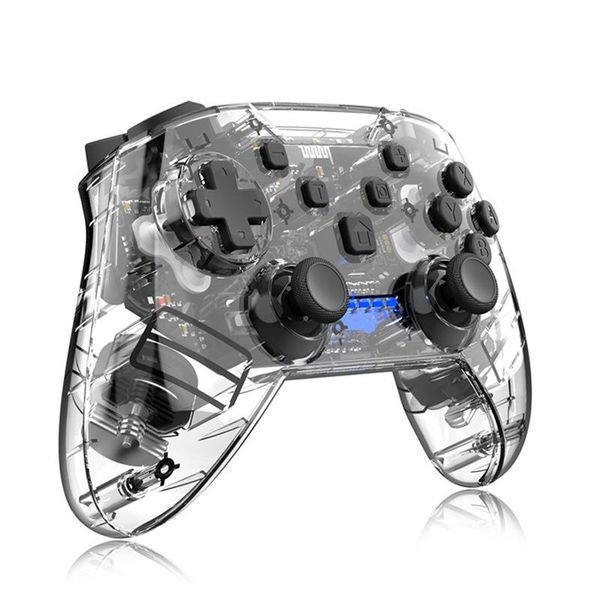 

transparent shake for n-switch pro ns-switch lite gamepad wireless bluetooth gamepad game joysticks controller with 6axis handle
