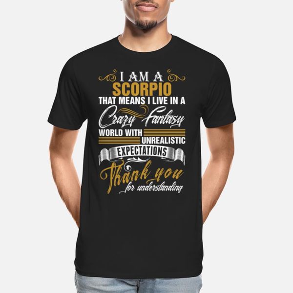 

i am a scorpio tshirt t shirt leisure retro vintage tracksuit hoodie sweatshirt