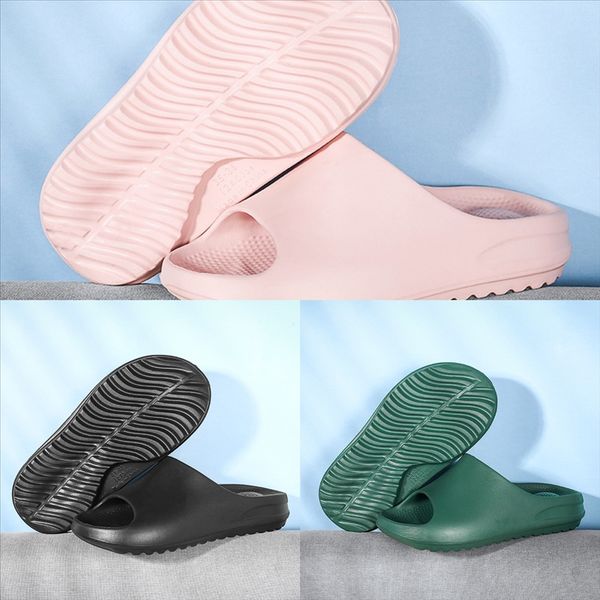 

gai designers slippers slide womens summer beach sandals slippers floral ladies classic doll slipper slippers women men flip flops flat, Black