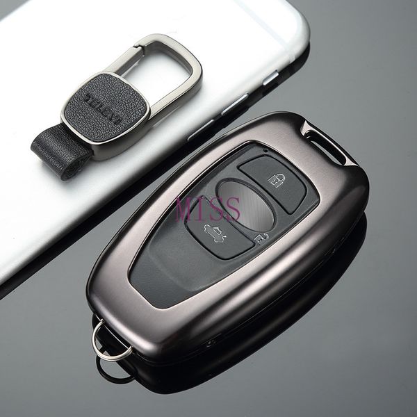 

car goods aluminum alloy car key case shell key cover storage bag protector for subaru xv brz forester outback legacy accessories