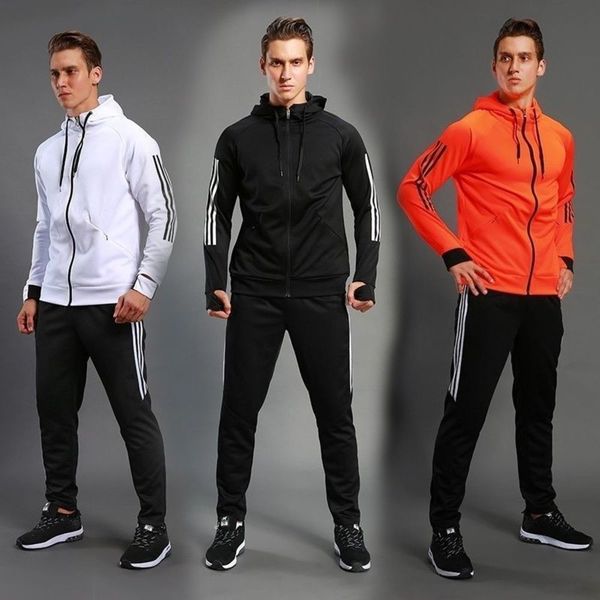 

autumn football fitness 23 spring and running thin long sleeve no. hooded coat training sportswear men's appearance, Gray