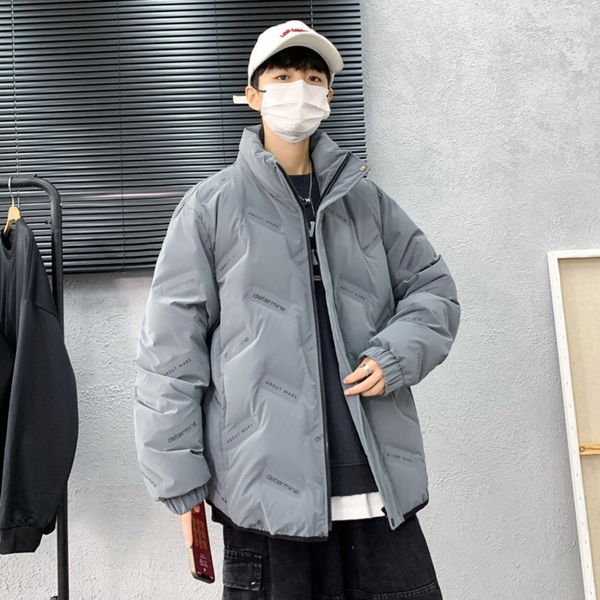 

light and thin hooded short 2021 winter new thickened leisure down et men's, Black