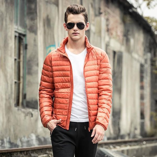 

men's down & parkas duck plus size white jacket men hombre invierno 2021 light coat men's jackets black winter coats wxf1771