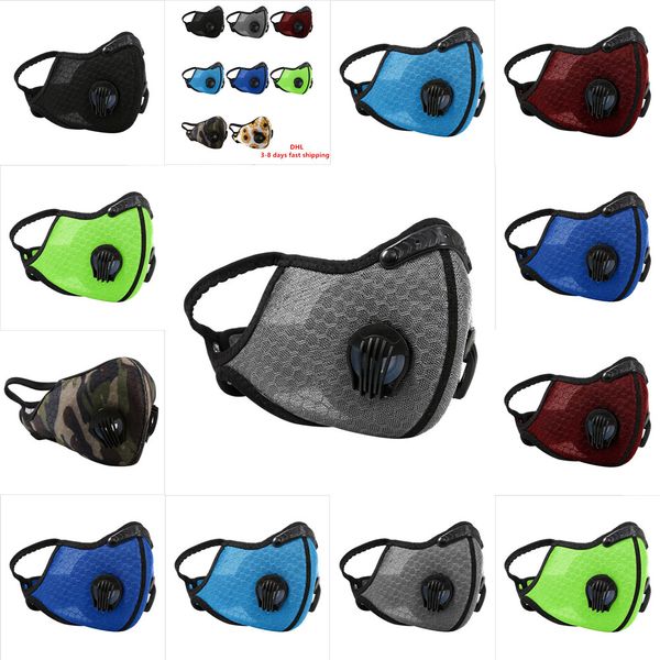

activated facemask with cycling carbon face filter mask pm2.5 anti-pollution sport mask running training mtb road bike poutlet43b4