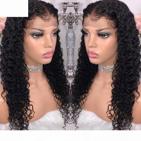 

9a grade kinky curly brazilian human hair wigs peruvian kinky curly human hair ear to ear lace frontal wig 4x13 human hair lace front wig, Black;brown