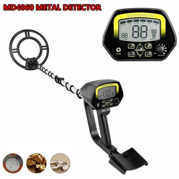 Alta sensibilidade MD4060 Detector de metais subterrâneo Detector Gold Digger Treasure Detector Portátil Finder Metal Ajuste1