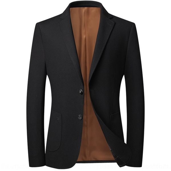 

xfy0x ll2260 slim men's autumn and winter business single western coat solid color new suit casual handsome formal suit korean osqve, Blue