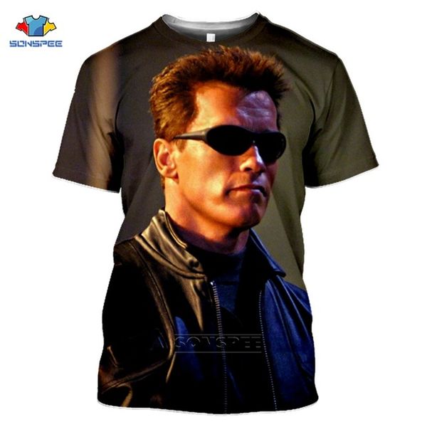 

movie terminator t800 dark fate gym joker skull summer pull 3d print shirts kawaii horror humor men clothing