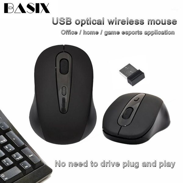 

mice basix gaming mouse 2.4ghz wireless optical 1200 dpi for mac pc lapcomputer1