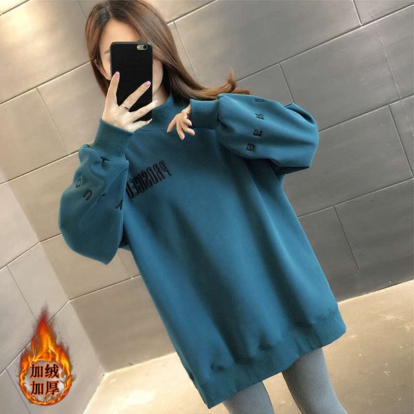 

new loose korean thickened coat in 2020, Black