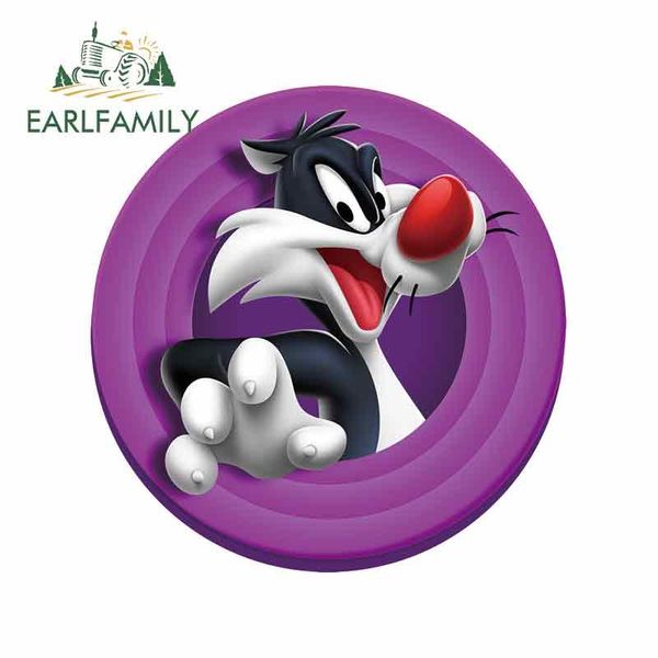 

earlfamily 13cm x 12.7cm for cat motorcycle car bumper window stickers diy waterproof graffiti sticker fashion vehicle decal bbyksu