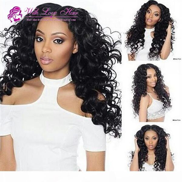 

unprocessed brazilian virgin hair full lace wigs deep wave glueless lace front wigs with baby hair for black women