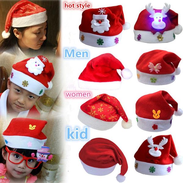 

warehouse wholesale men women christmas decorations christmas red ordinary santa hat santa claus/children santa hat dhl free, Blue;gray