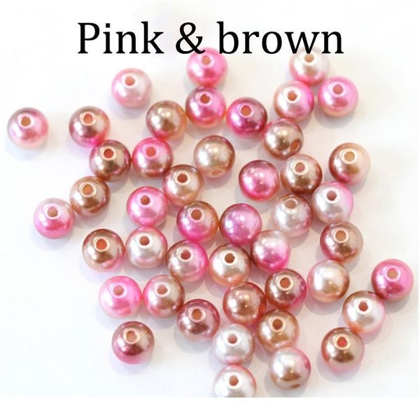 

abs imitation pearl beads with hole multicolor round plastic acrylic spacer loose beads diy bracelets necklaces jewelr sqcjfg