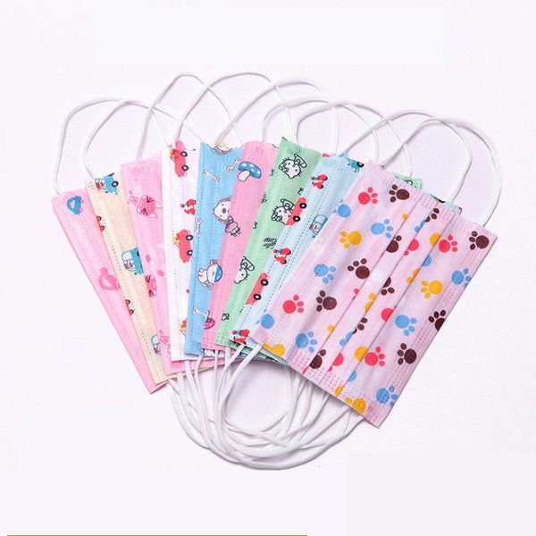 

print masks layer face boys 3 non-woven anti cartoon children mask child respirator kids pollution respirator disposable girls stidd