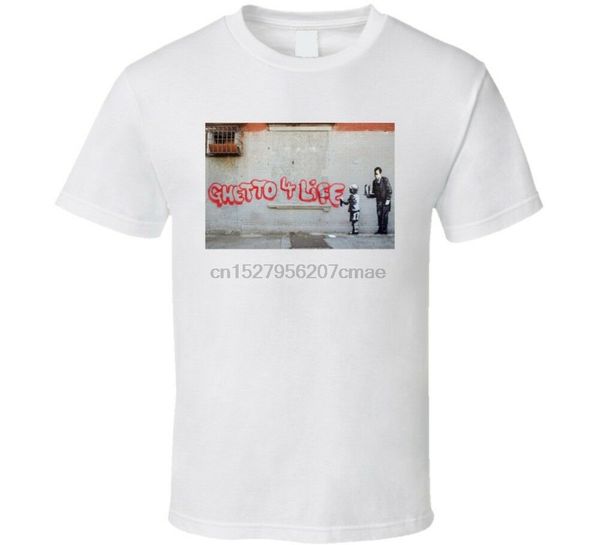 

ghetto 4 life banksy street art graffiti painting poster fan t shirt sport hooded sweatshirt hoodie