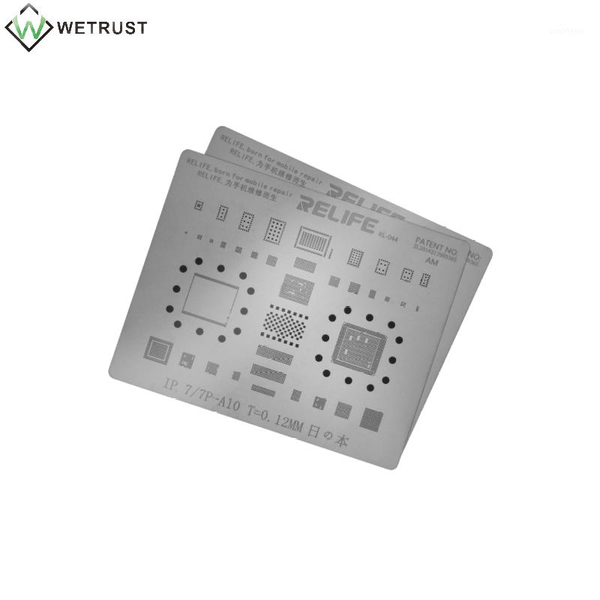 

relife cpu a8/a9/a10/a1/a12 ic chip bga reballing stencil plant tin steel mesh for 6/6p/6s/6sp/7g/7p/8/8p/x/xs max1