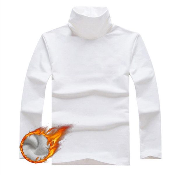 

men autumn warm sweater long-sleeve pullover turtleneck slim jumper ~2xl, White;black