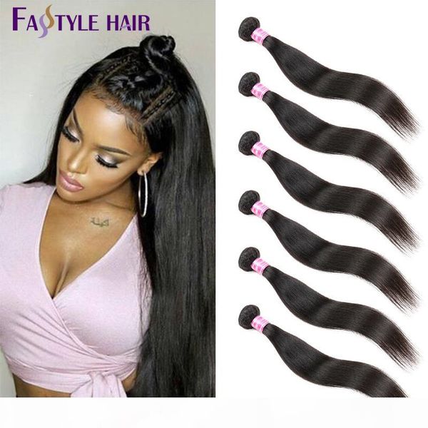 

eller6 bundles brazilian straight hair extensions natural black unprocessed peruvian malaysian indian virgin human hair bundles cheap