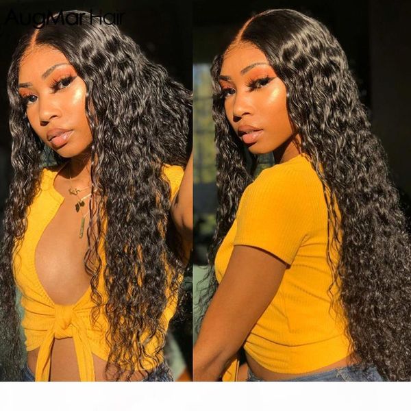 

curly lace front human hair wigs pre plucked remy hair with baby, Black;brown
